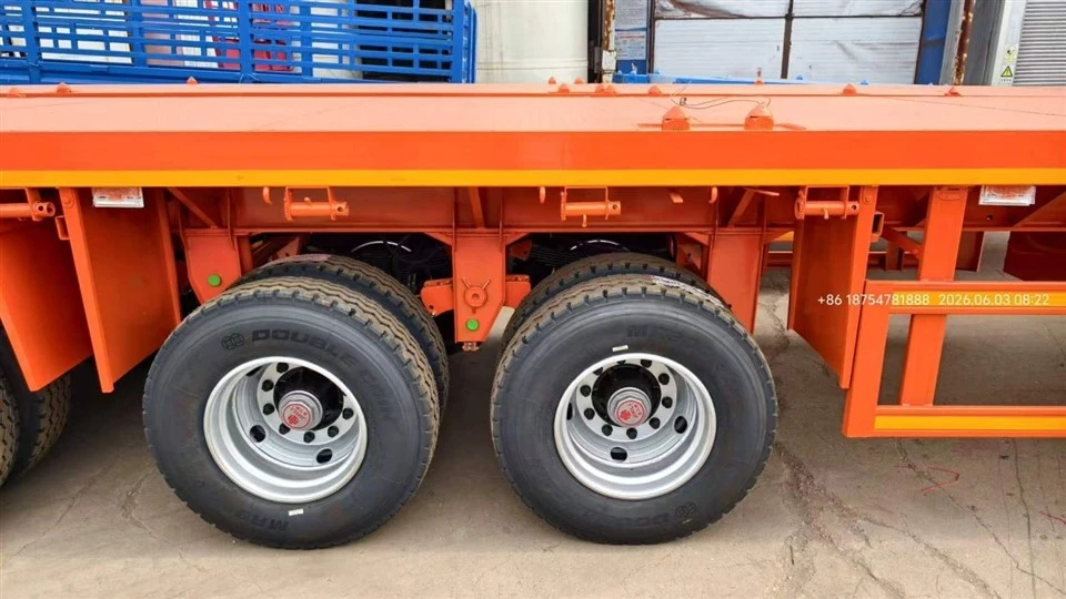 4-Axle Flatbed Semi Trailer factory